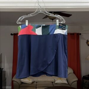 Callaway Ladies Pull-On Faux Wrap Skort in Peacoat Size XL